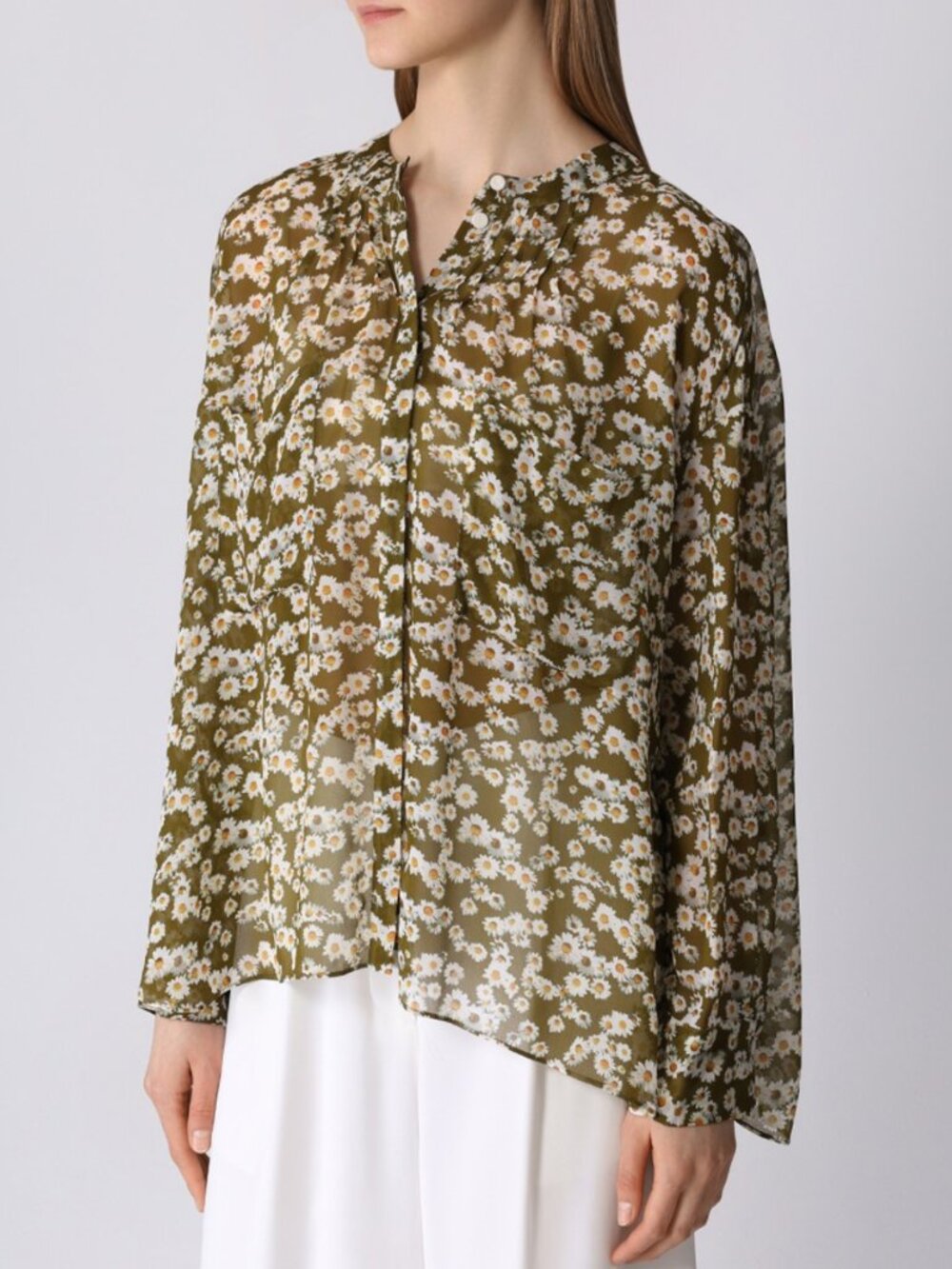 'Blooming Meadow' Georgette Daisy Blouse - Dorothee Schumacher